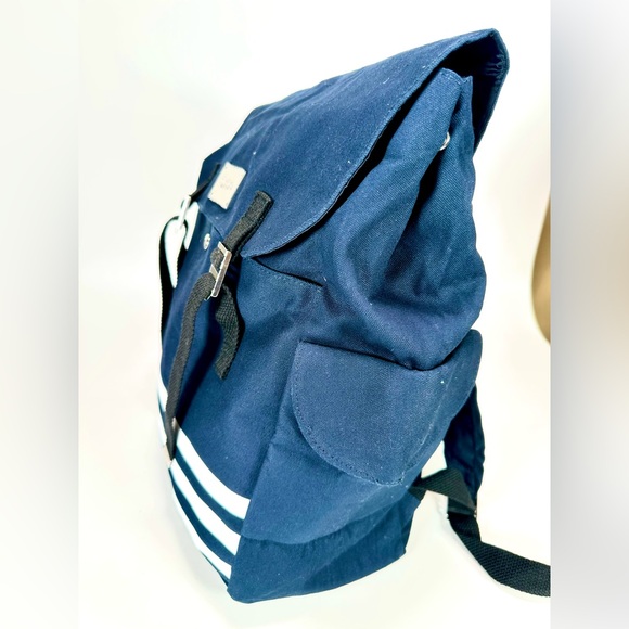 NWOT Jean Paul Gaultier Stylish Canvas Navy Blue Backpack Unisex - Picture 5 of 9